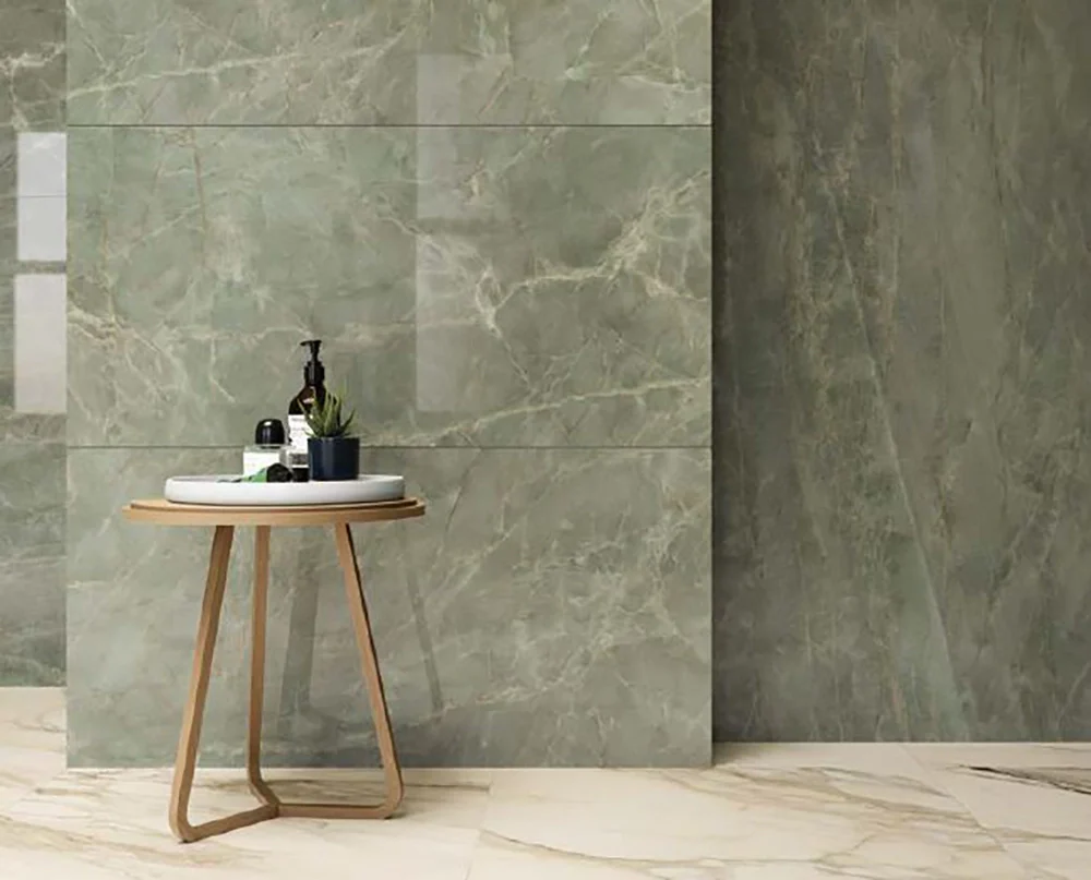 Marmerlook - Vloertegel - Groen - 120x120cm - Gepolijst - C05AESG - Image 3