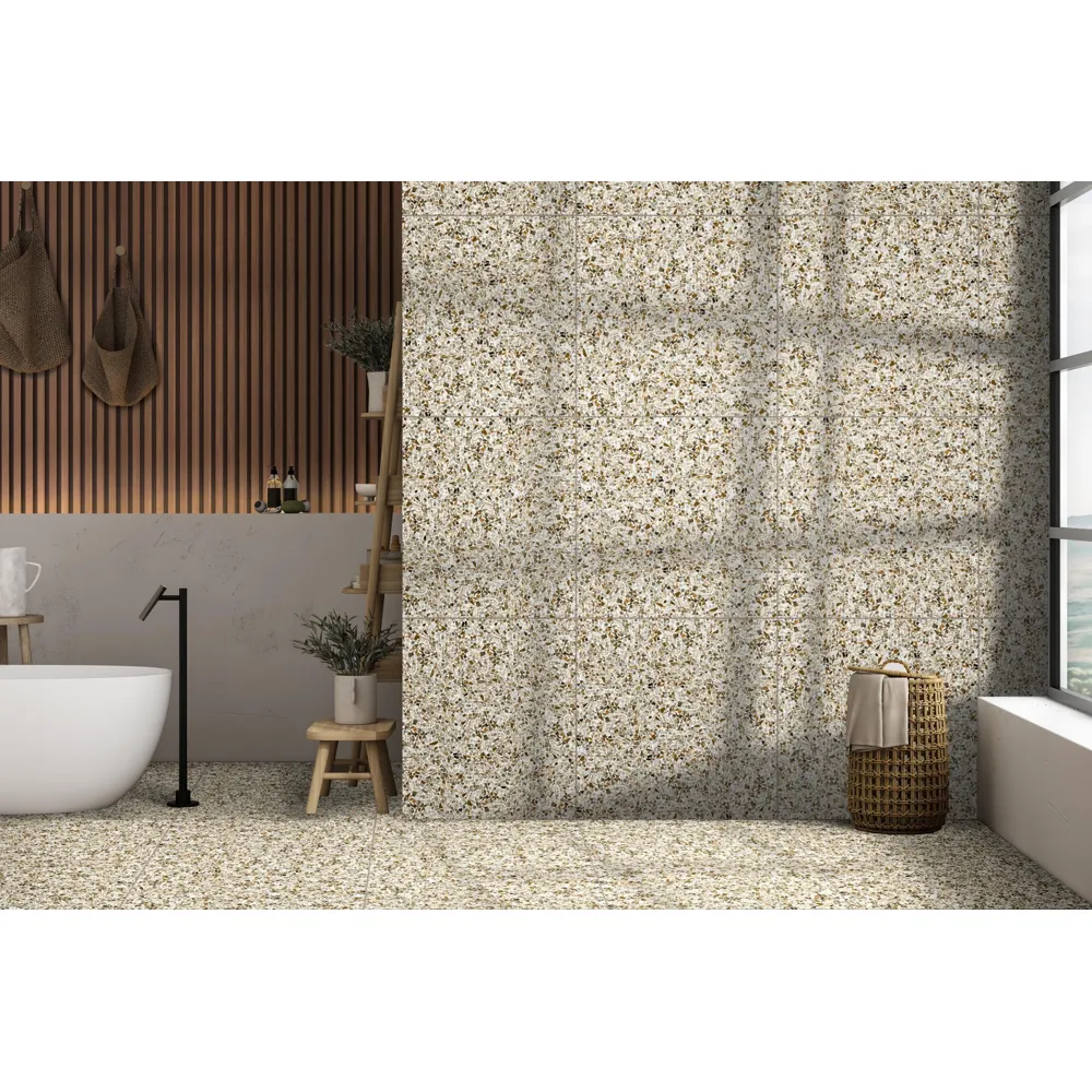 Vloertegel – Rood – 60x60cm – Terrazzo– Mat – R87RECU - Image 3