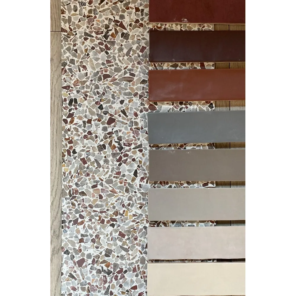 Vloertegel – Rood – 60x60cm – Terrazzo– Mat – R87RECU - Image 4